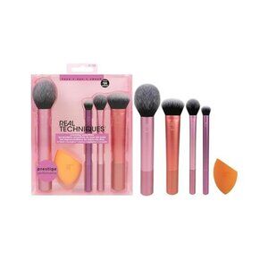 Makeup Brush Set with Sponge for Foundation Blush Contour Eyeshadow Powder